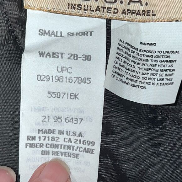 WALLS Made in USA Duck Canvas Blizzard Proof Side Zip Insulated Work pants Sz 28 - Picture 10 of 10